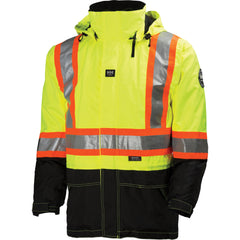 Helly Hansen- High Visibility Potsdam Jacket, Polyester, Black/High Visibility Lime-Yellow