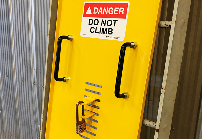 Ladder Guards from Belt Conveyor Guarding | Big Rock Mountain